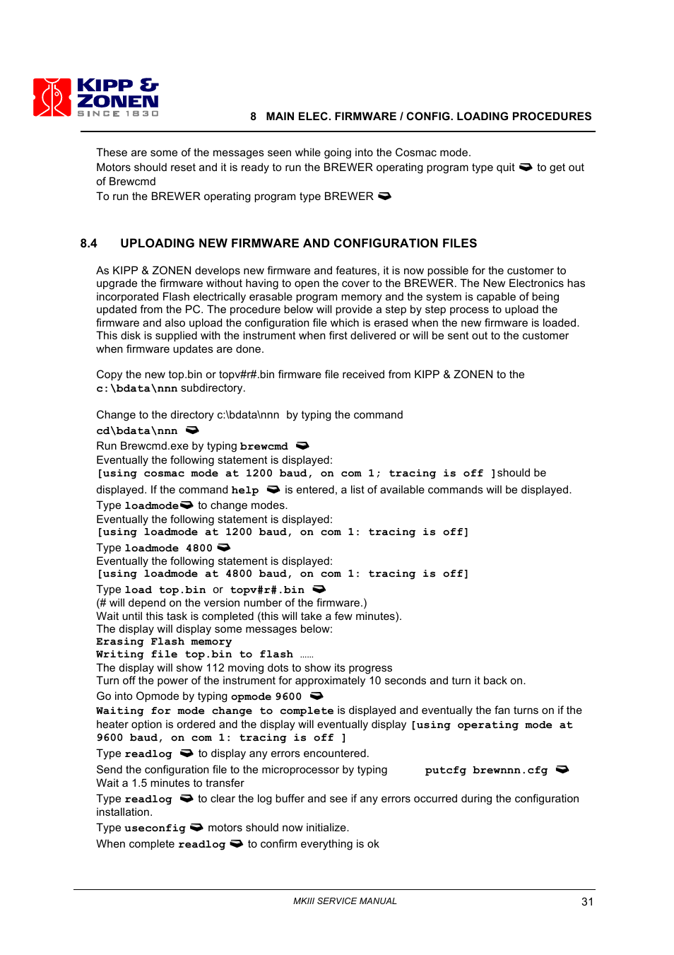 Kipp&Zonen Brewer MkIII User Manual | Page 36 / 131