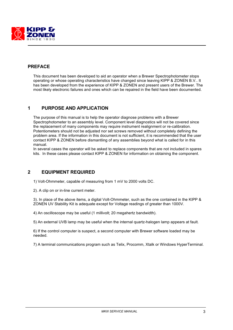 Kipp&Zonen Brewer MkIII User Manual | Page 8 / 131