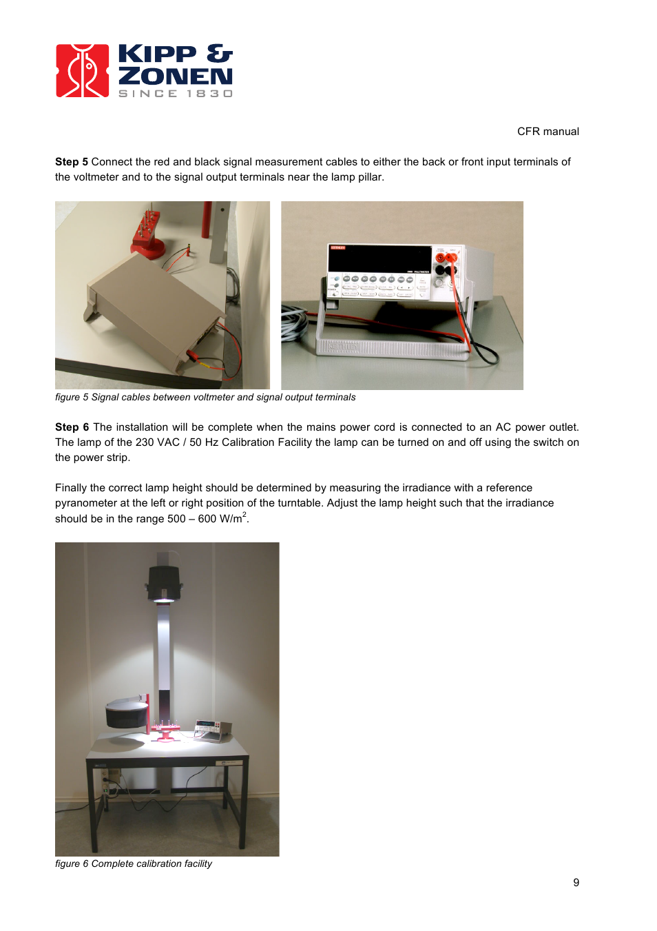 Kipp&Zonen CFR Calibration Facility User Manual | Page 10 / 29