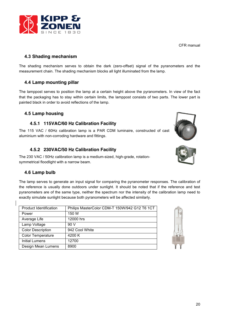 Kipp&Zonen CFR Calibration Facility User Manual | Page 21 / 29