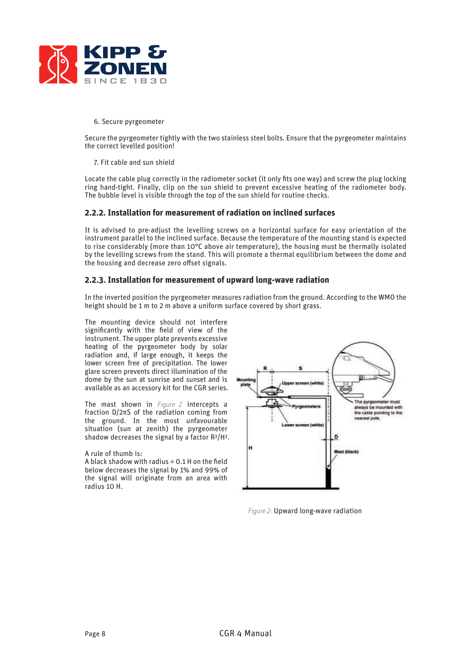 Kipp&Zonen CGR 4 Pyrgeometers User Manual | Page 8 / 35