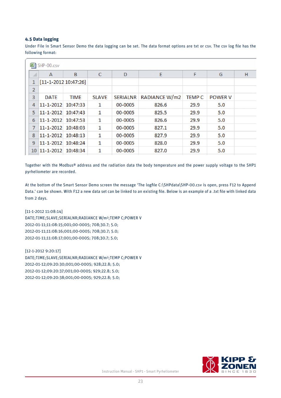 5 data logging, 2 calibration traceability to the wrr | Kipp&Zonen SHP1 Pyrheliometer User Manual | Page 23 / 50