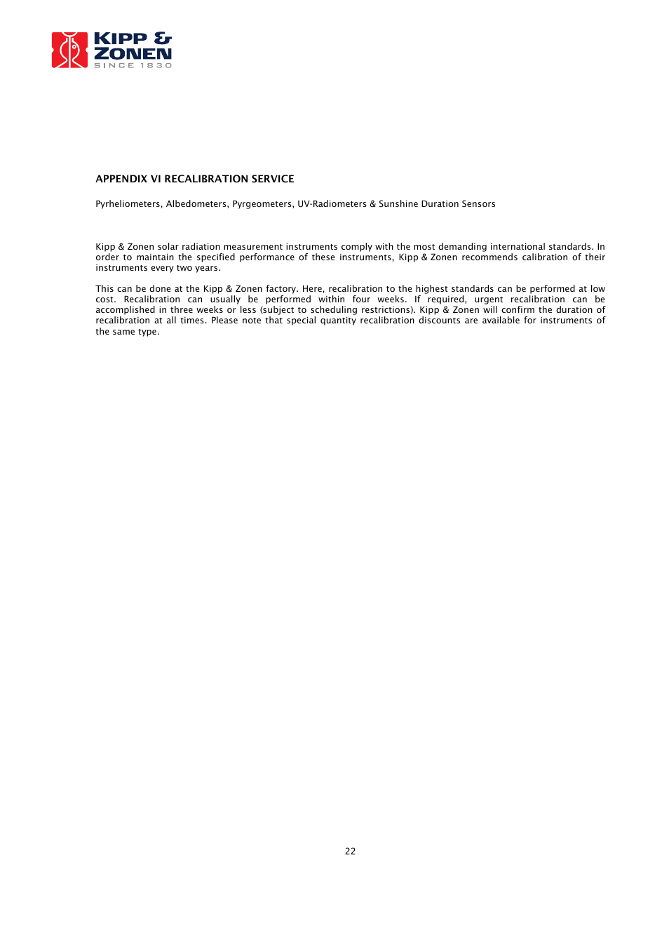 Kipp&Zonen CHP 1 Pyrheliometer User Manual | Page 22 / 23