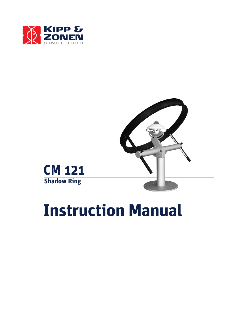 Kipp&Zonen CM 121 B/C Shadow Ring User Manual | 27 pages