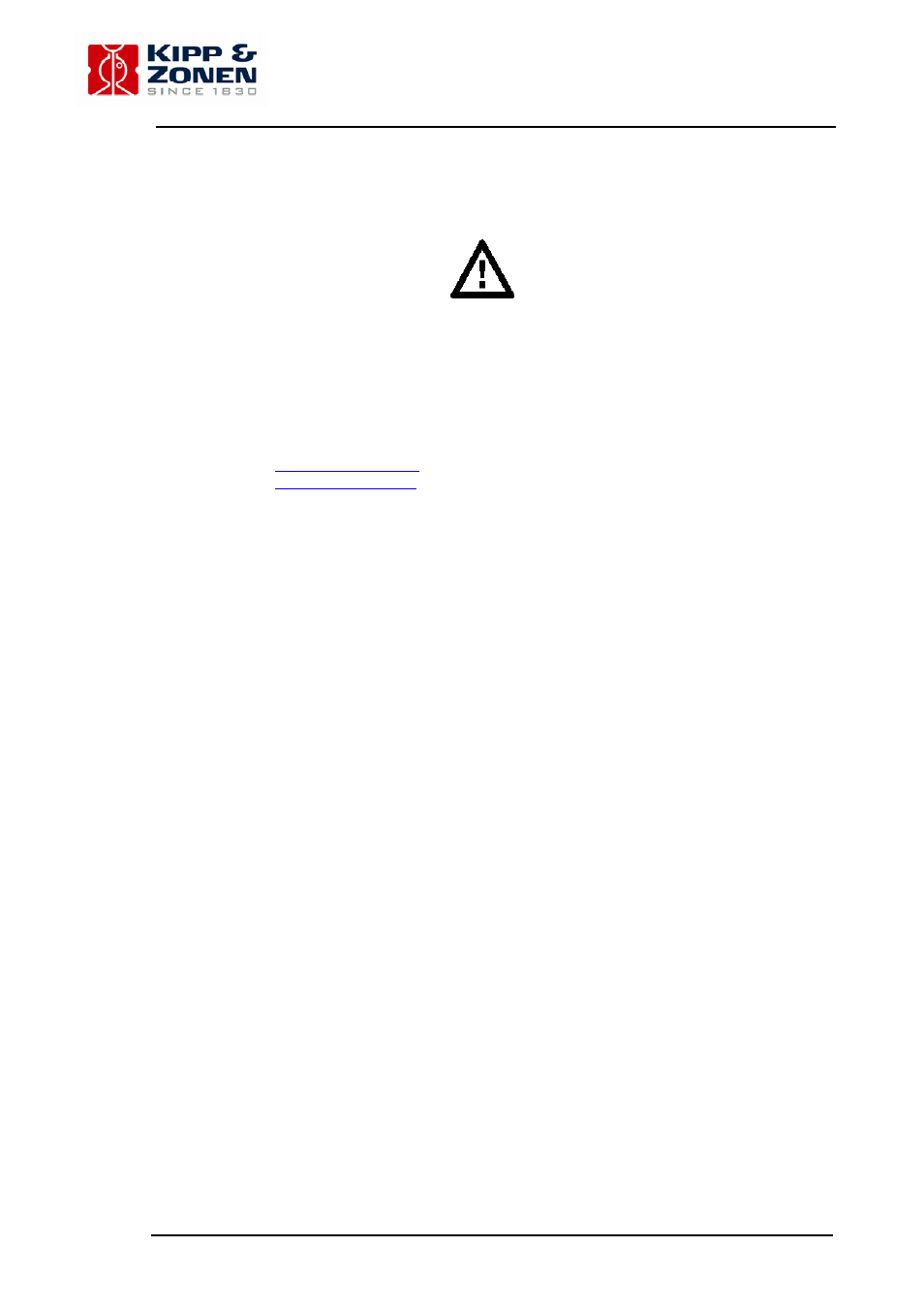 Important user information | Kipp&Zonen CM 121 B/C Shadow Ring User Manual | Page 2 / 27