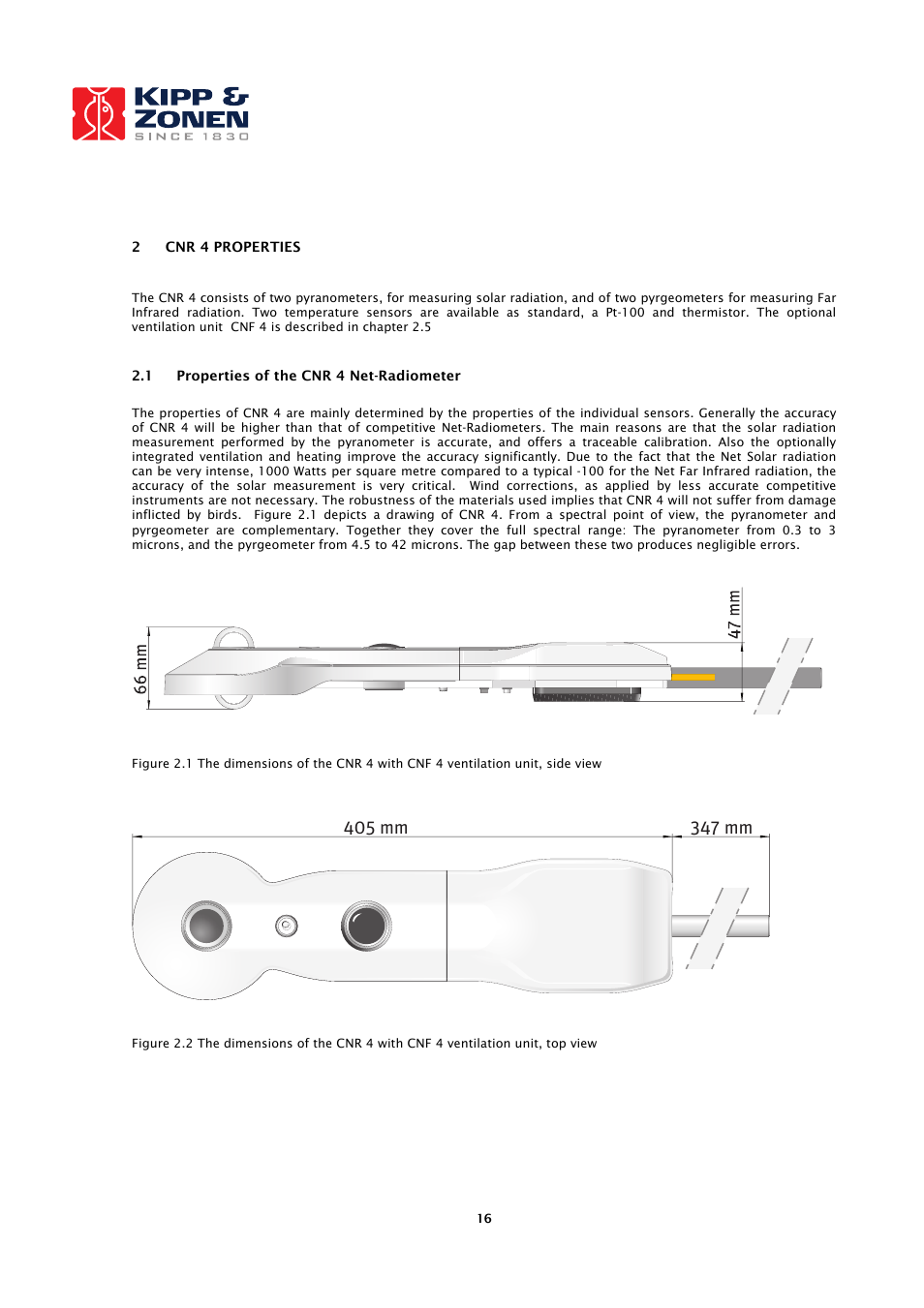 Kipp&Zonen CNR 4 Net Radiometers User Manual | Page 17 / 37