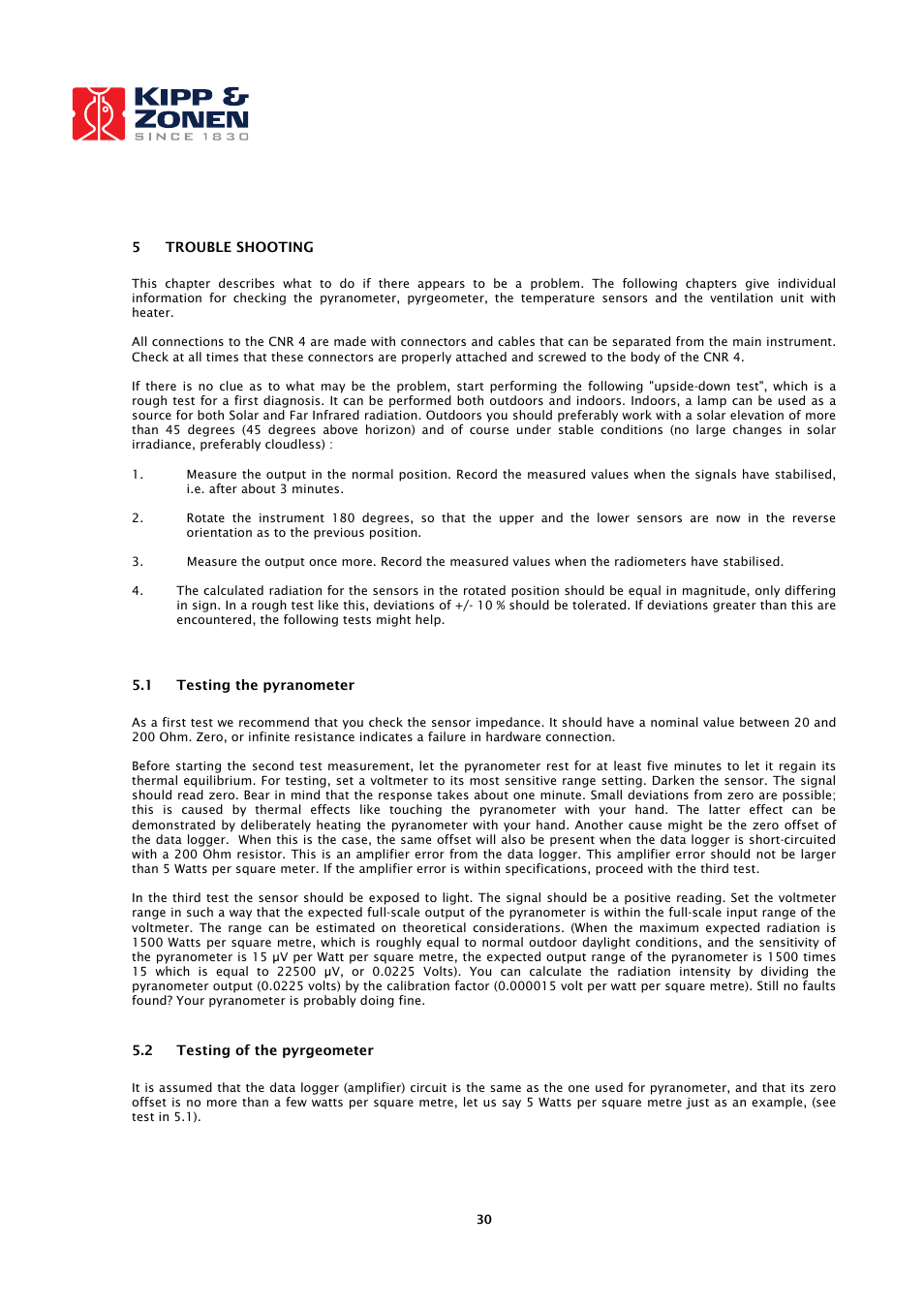 Kipp&Zonen CNR 4 Net Radiometers User Manual | Page 31 / 37