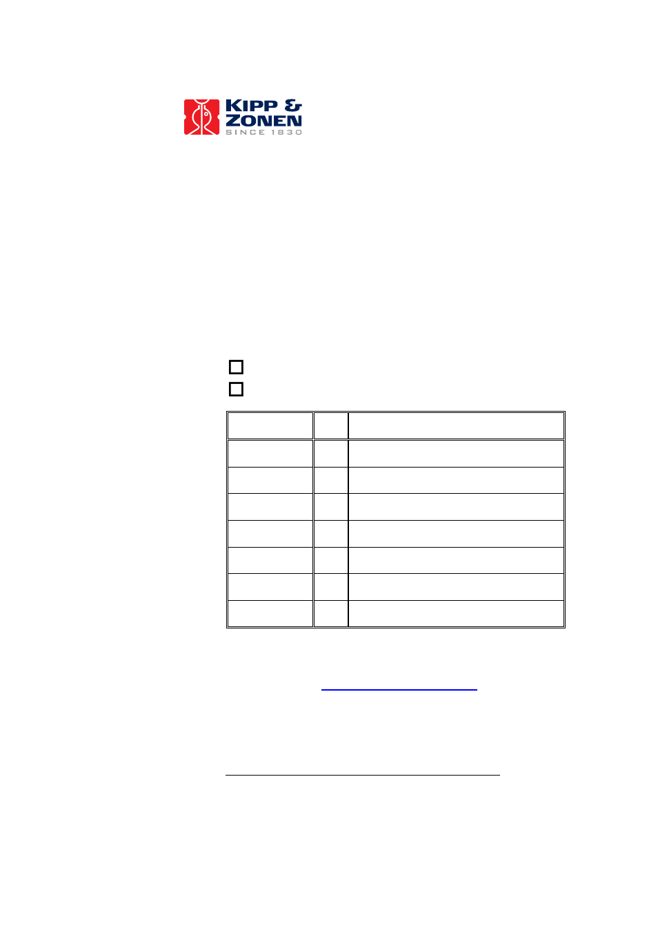 E-mail to | Kipp&Zonen UVS-E-T UV Radiometers User Manual | Page 24 / 25