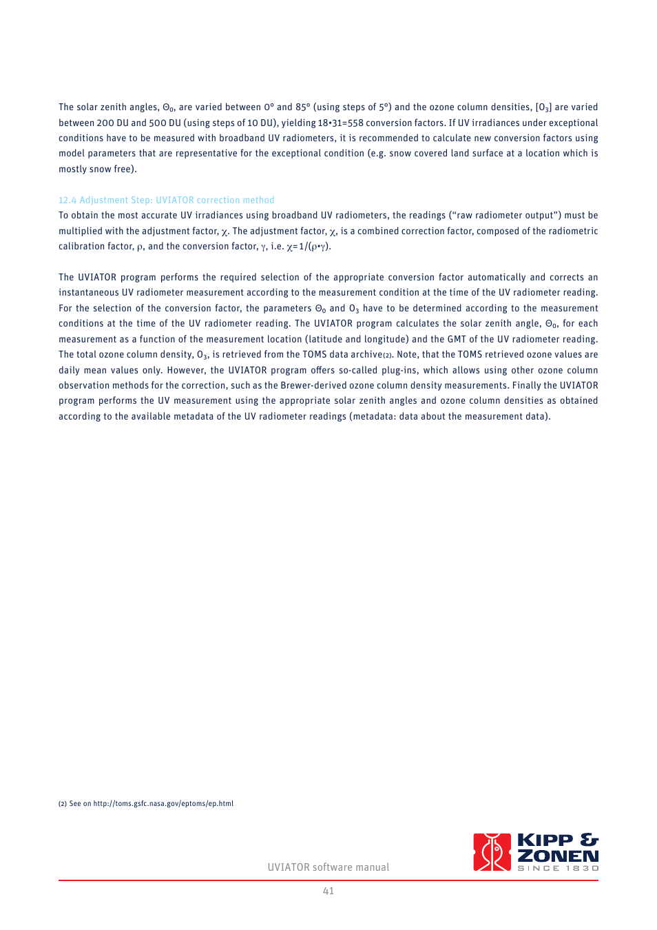 Kipp&Zonen UVS-E-T UV Radiometers User Manual | Page 41 / 60