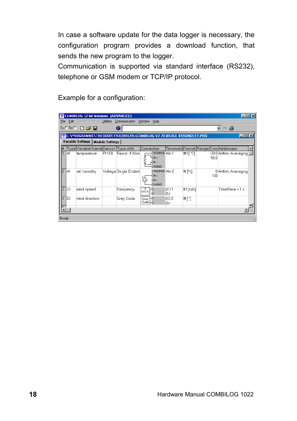 Kipp&Zonen COMBILOG Data Logger User Manual | Page 18 / 173