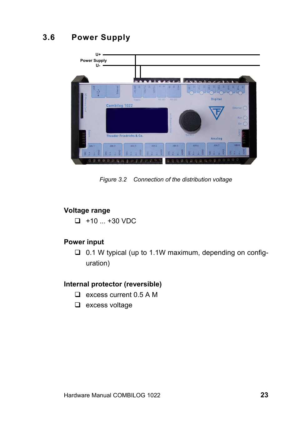 6 power supply | Kipp&Zonen COMBILOG Data Logger User Manual | Page 23 / 173