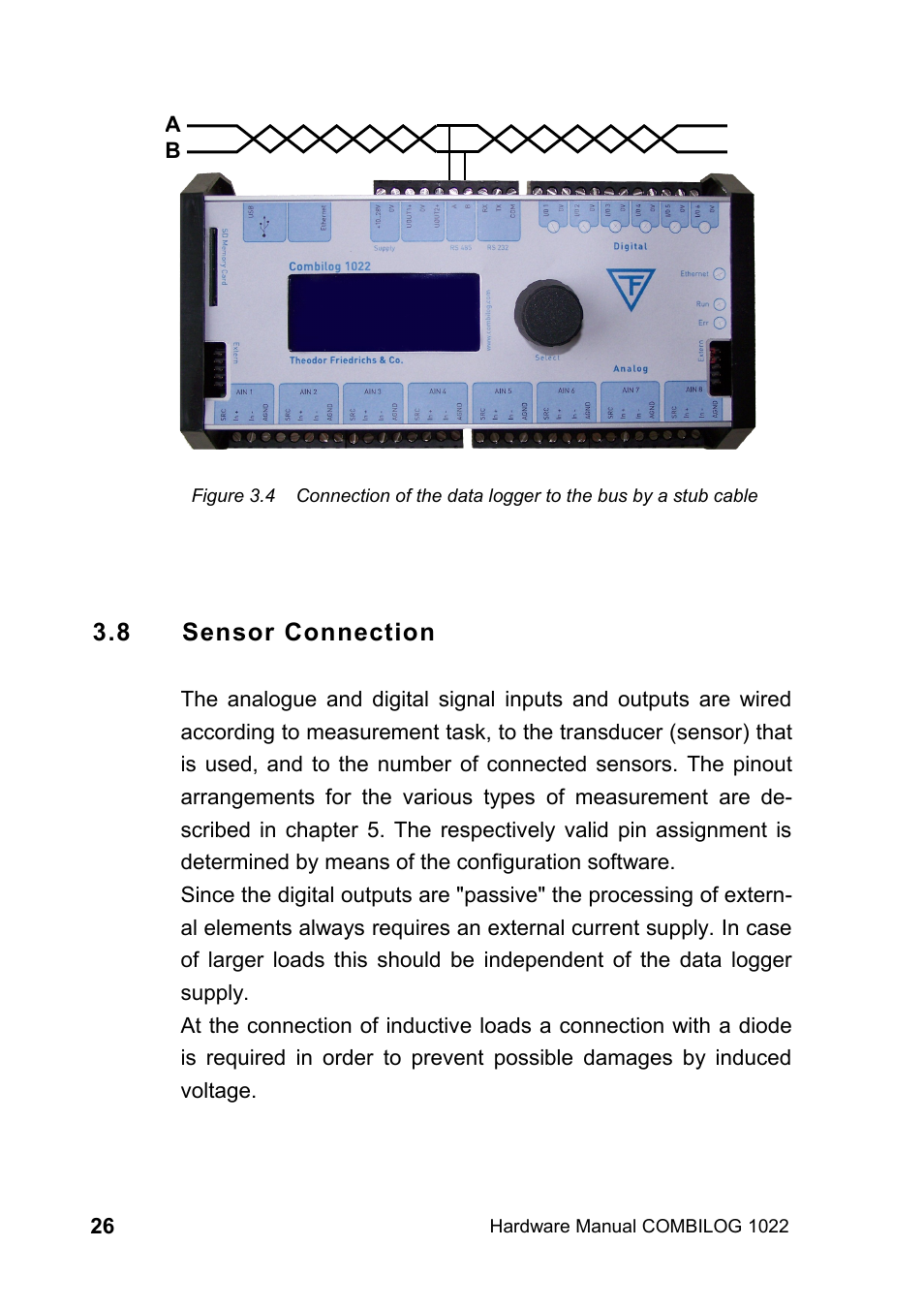 8 sensor connection | Kipp&Zonen COMBILOG Data Logger User Manual | Page 26 / 173