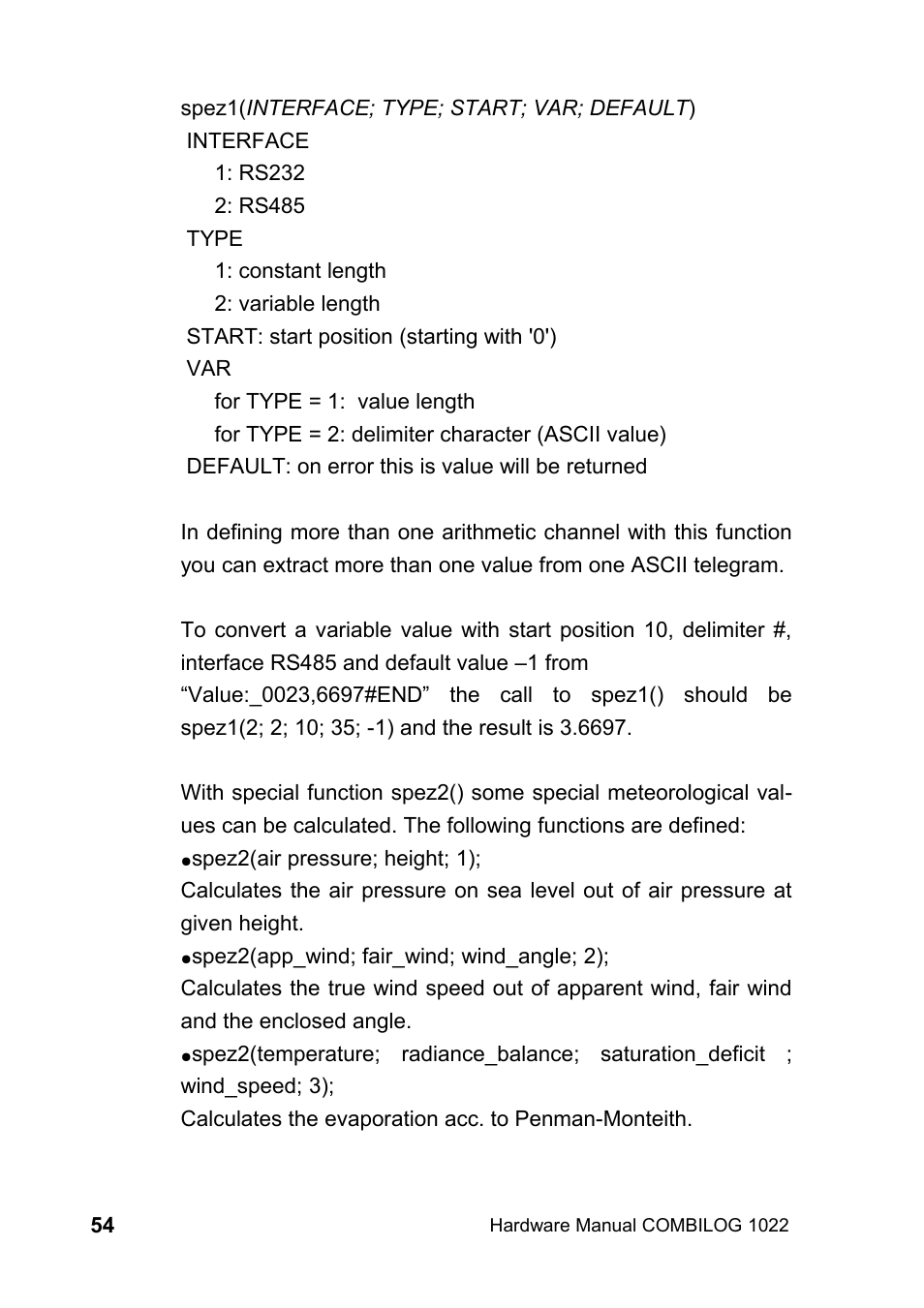 Kipp&Zonen COMBILOG Data Logger User Manual | Page 54 / 173