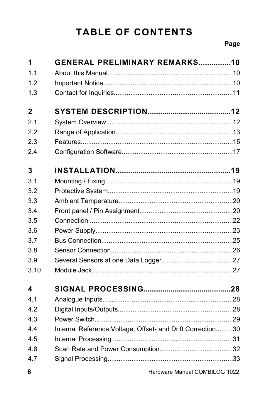 Kipp&Zonen COMBILOG Data Logger User Manual | Page 6 / 173