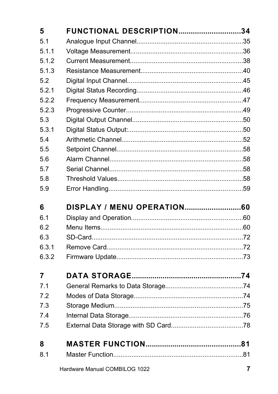 Kipp&Zonen COMBILOG Data Logger User Manual | Page 7 / 173