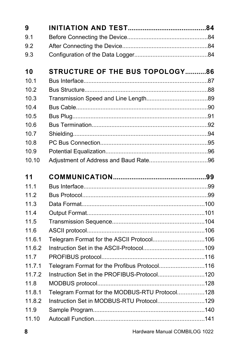 Kipp&Zonen COMBILOG Data Logger User Manual | Page 8 / 173