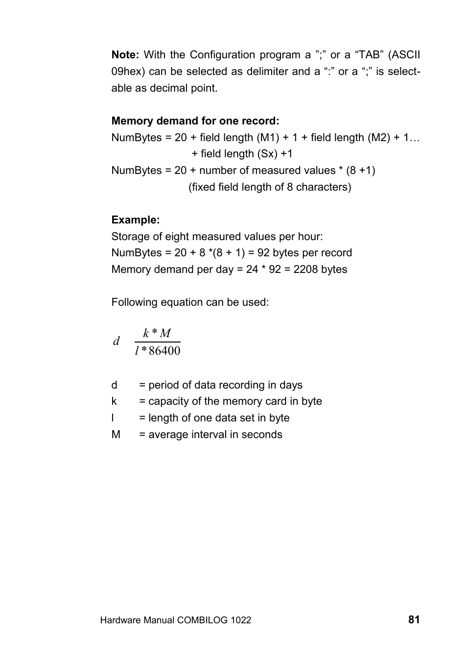 Kipp&Zonen COMBILOG Data Logger User Manual | Page 81 / 173