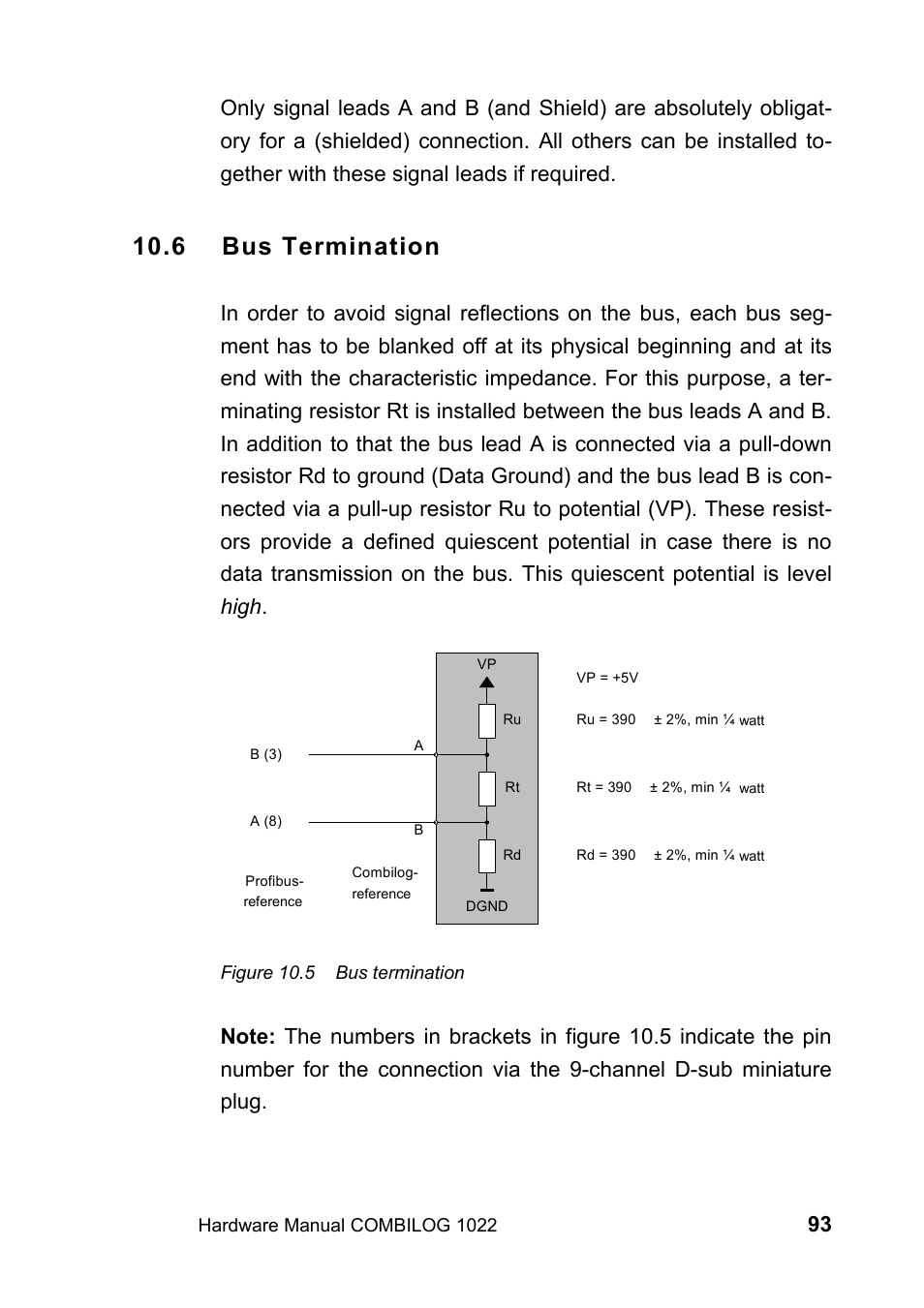 6 bus termination | Kipp&Zonen COMBILOG Data Logger User Manual | Page 93 / 173