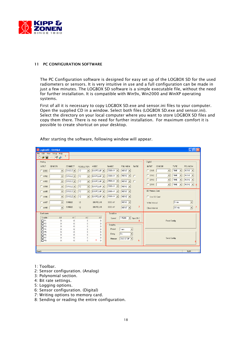 Kipp&Zonen LOGBOX SD Data Logger User Manual | Page 18 / 52