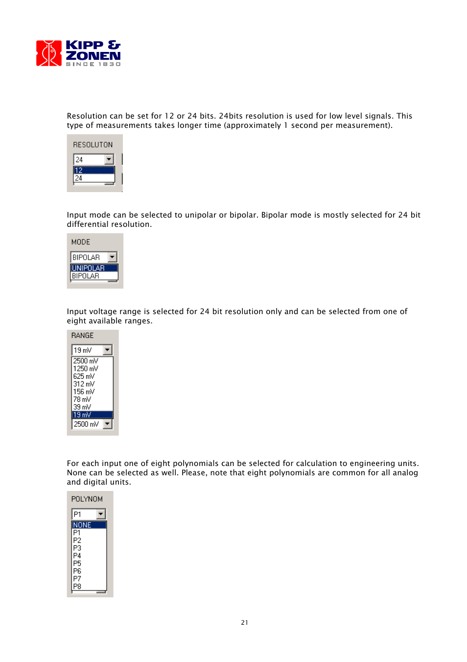 Kipp&Zonen LOGBOX SD Data Logger User Manual | Page 21 / 52