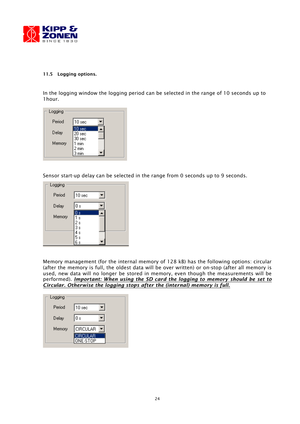 Kipp&Zonen LOGBOX SD Data Logger User Manual | Page 24 / 52