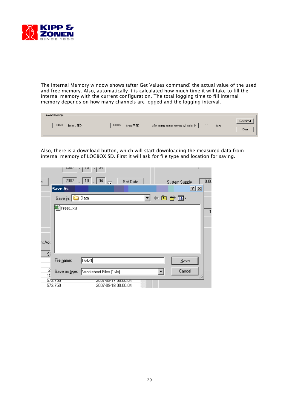 Kipp&Zonen LOGBOX SD Data Logger User Manual | Page 29 / 52