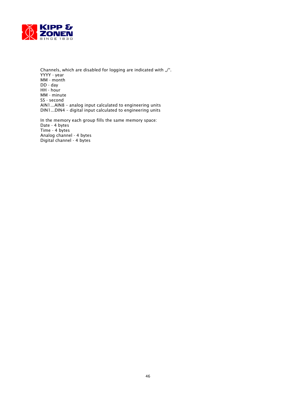 Kipp&Zonen LOGBOX SD Data Logger User Manual | Page 46 / 52