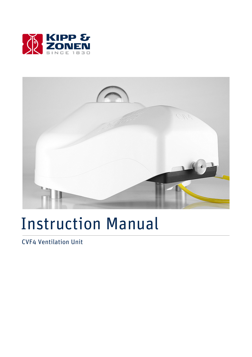 Kipp&Zonen CVF4 Ventilation Unit User Manual | 26 pages