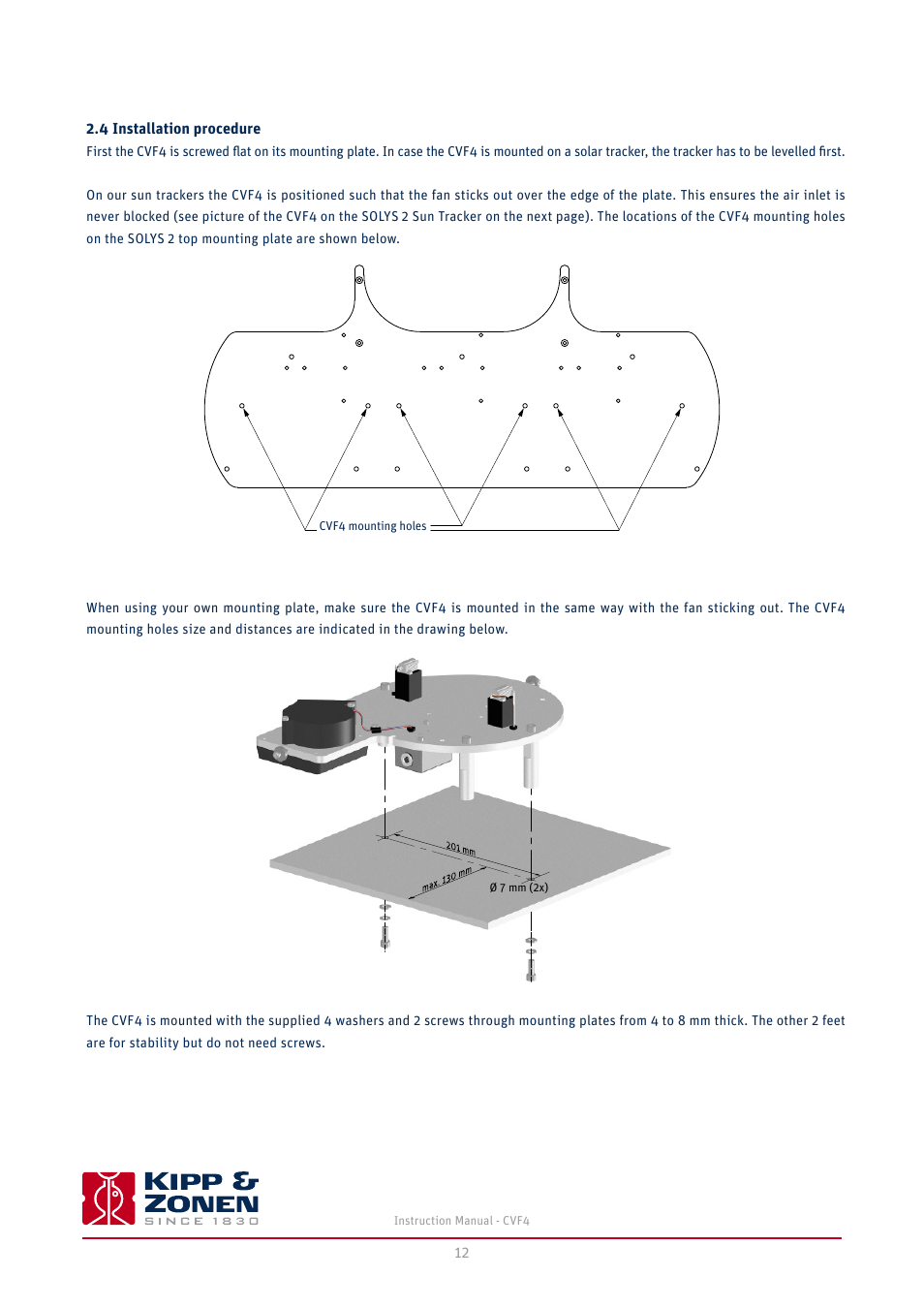 Kipp&Zonen CVF4 Ventilation Unit User Manual | Page 12 / 26