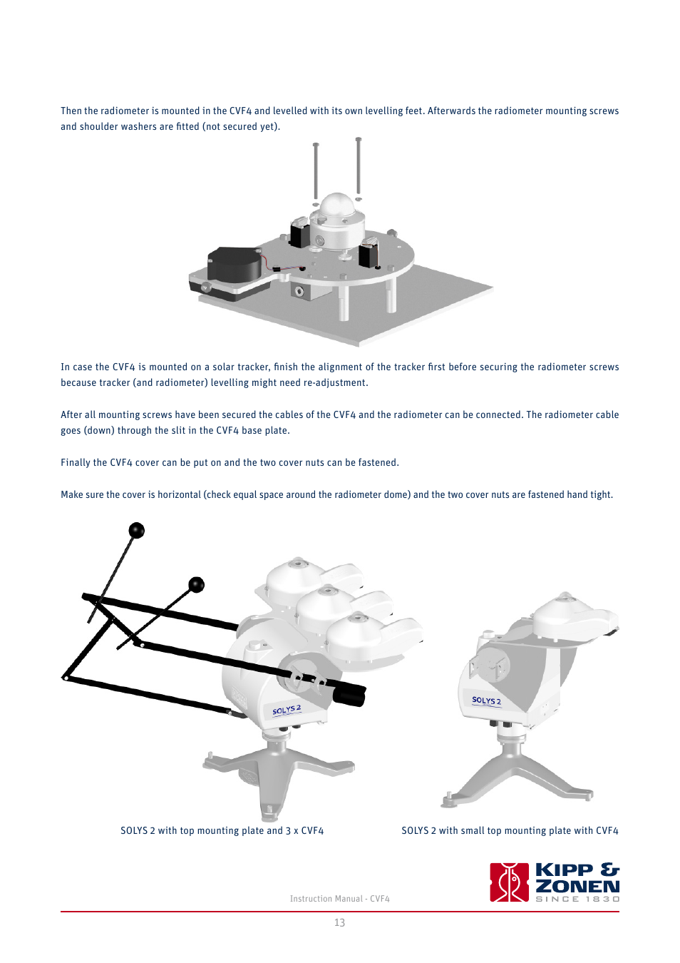 4 installation procedure | Kipp&Zonen CVF4 Ventilation Unit User Manual | Page 13 / 26