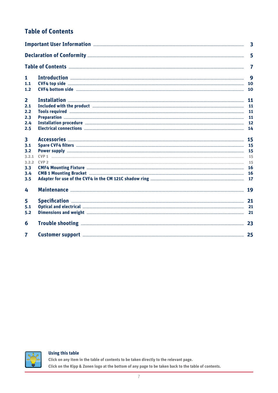 Kipp&Zonen CVF4 Ventilation Unit User Manual | Page 7 / 26