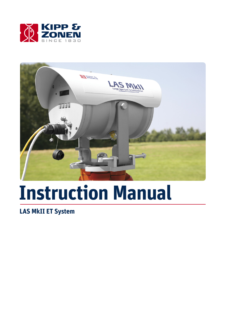 Kipp&Zonen LAS MkII ET system User Manual | 44 pages