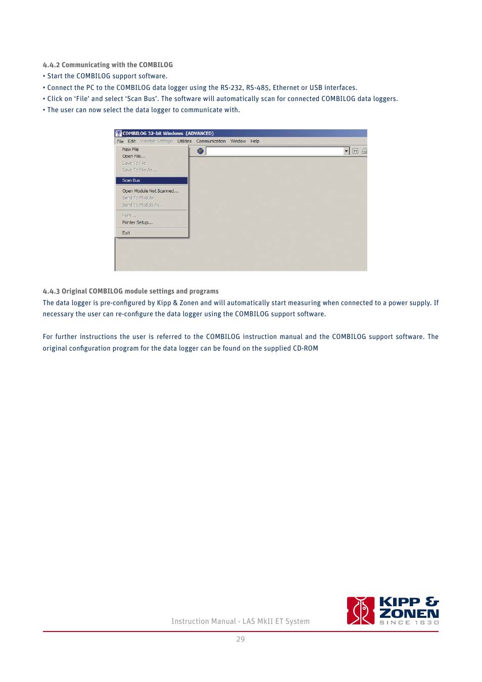 Kipp&Zonen LAS MkII ET system User Manual | Page 29 / 44