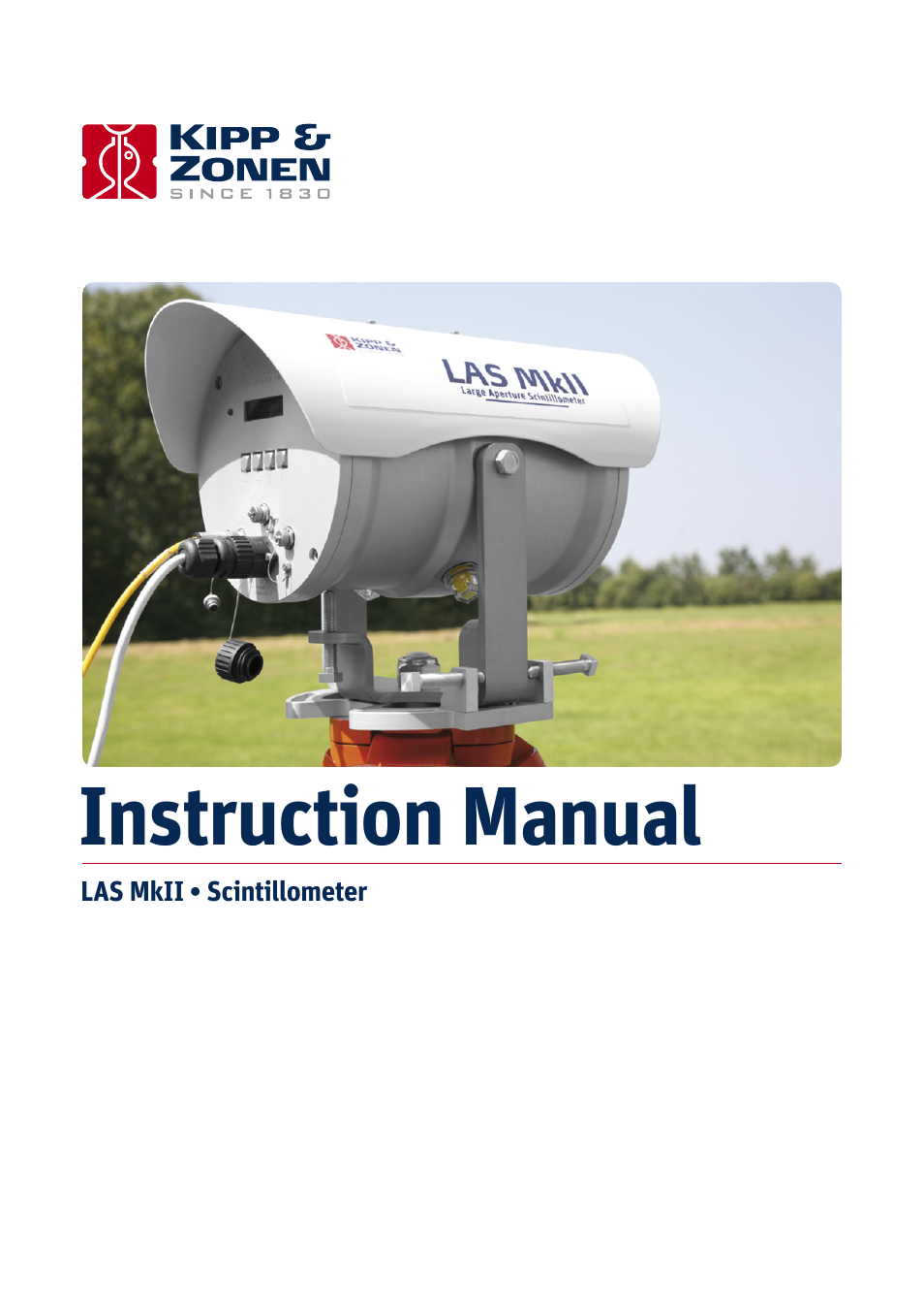 Kipp&Zonen LAS MkII Scintillometer User Manual | 86 pages