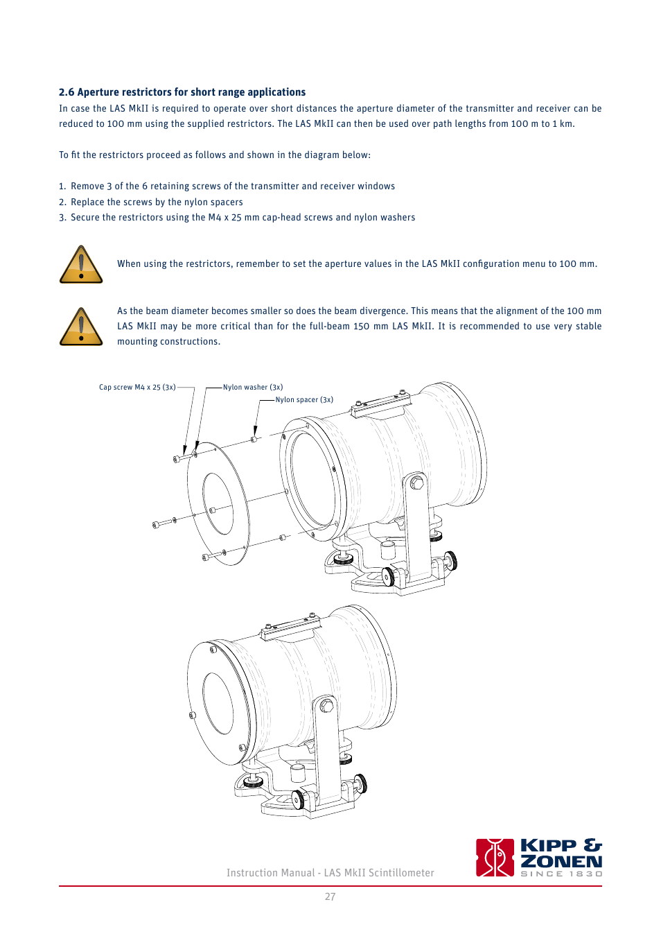 Kipp&Zonen LAS MkII Scintillometer User Manual | Page 27 / 86