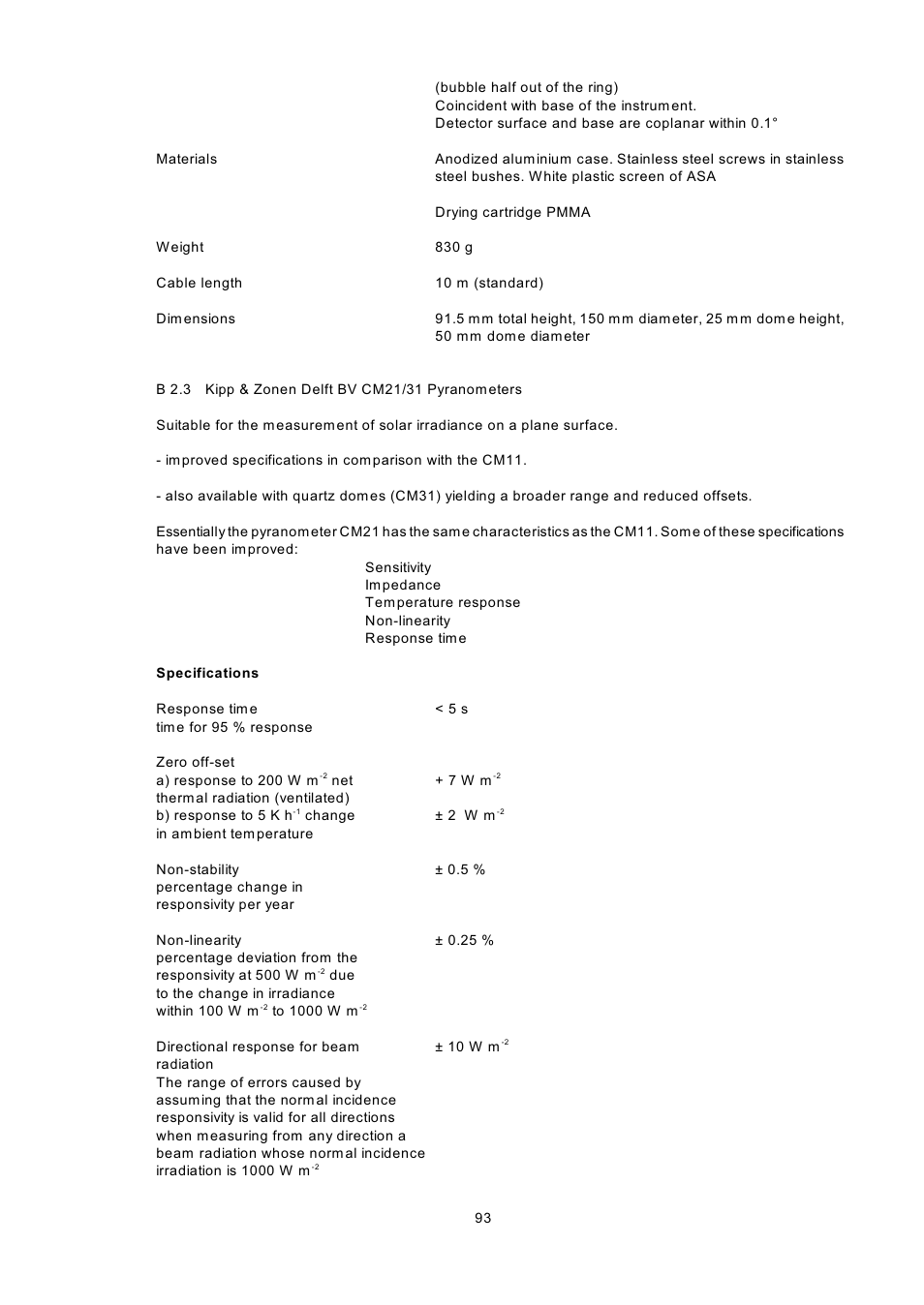 Kipp&Zonen BSRN Scientific Solar Monitoring System User Manual | Page 105 / 188