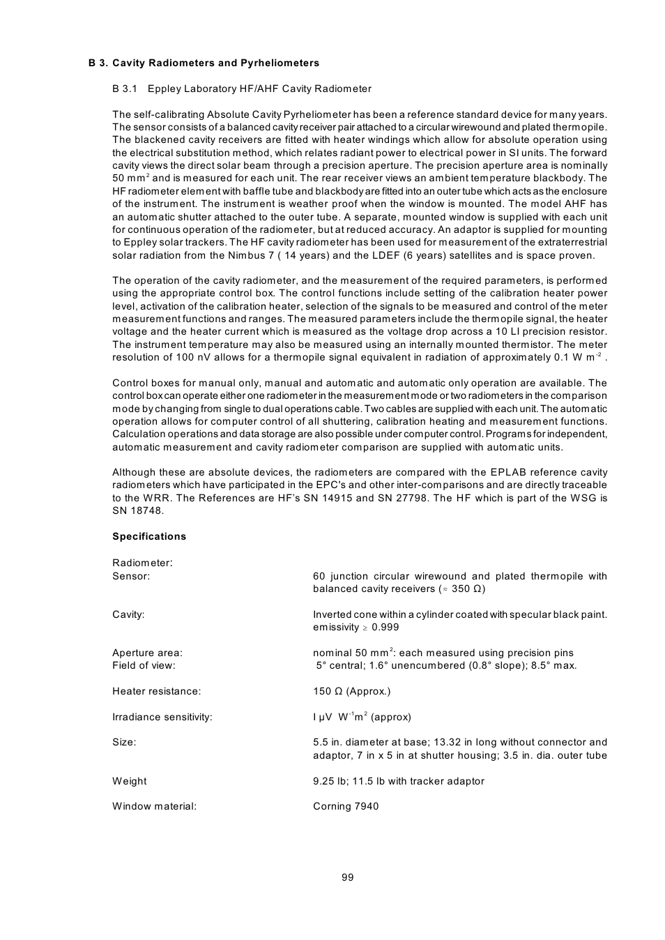 Kipp&Zonen BSRN Scientific Solar Monitoring System User Manual | Page 111 / 188