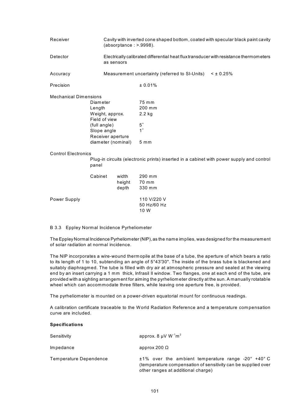 Kipp&Zonen BSRN Scientific Solar Monitoring System User Manual | Page 113 / 188