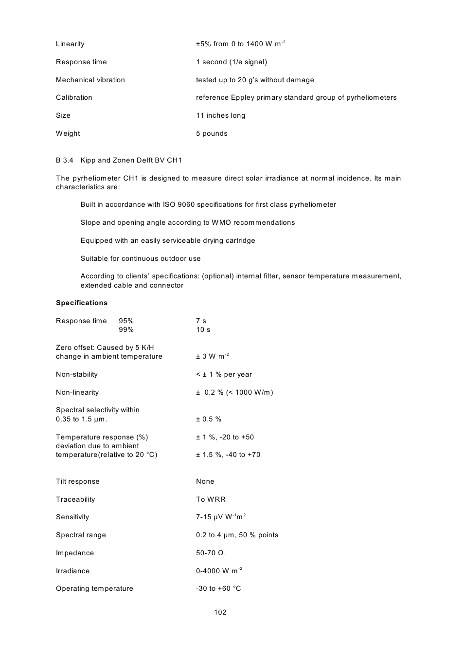 Kipp&Zonen BSRN Scientific Solar Monitoring System User Manual | Page 114 / 188