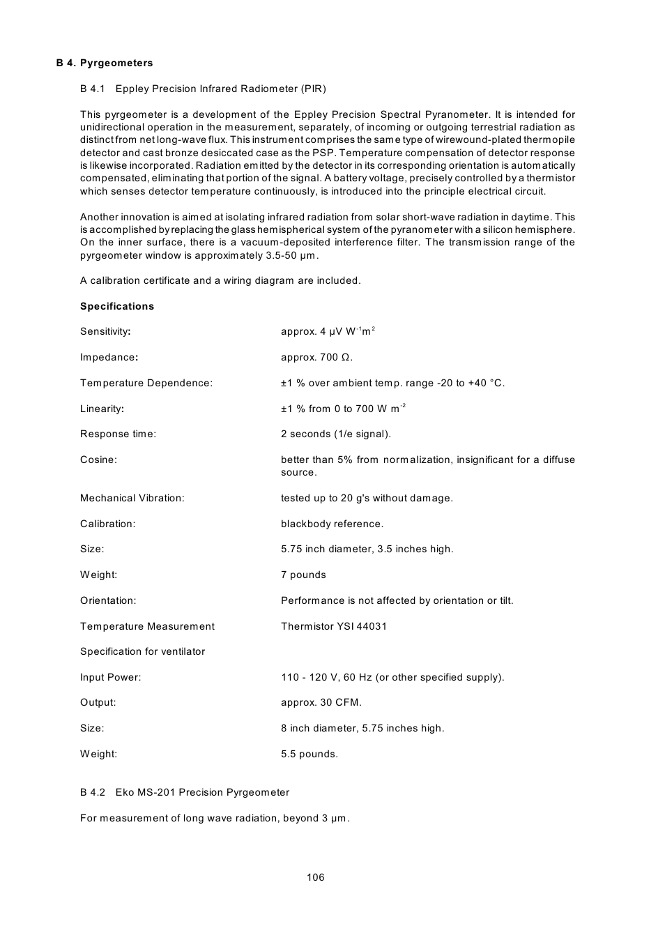 Kipp&Zonen BSRN Scientific Solar Monitoring System User Manual | Page 118 / 188