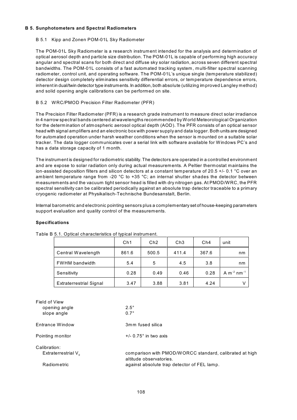 Kipp&Zonen BSRN Scientific Solar Monitoring System User Manual | Page 120 / 188