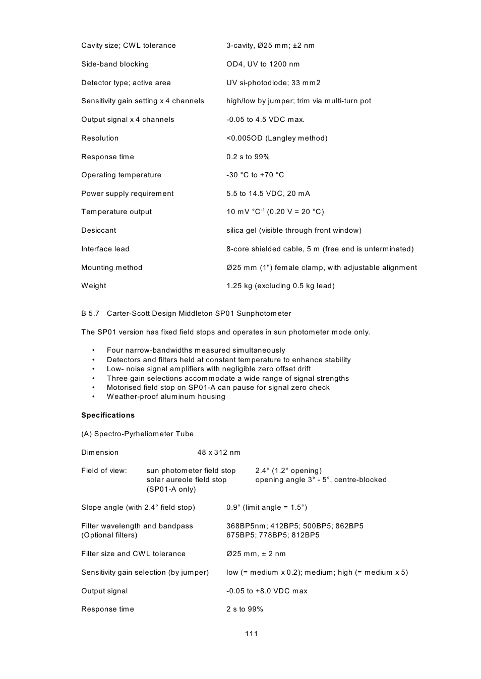 Kipp&Zonen BSRN Scientific Solar Monitoring System User Manual | Page 123 / 188