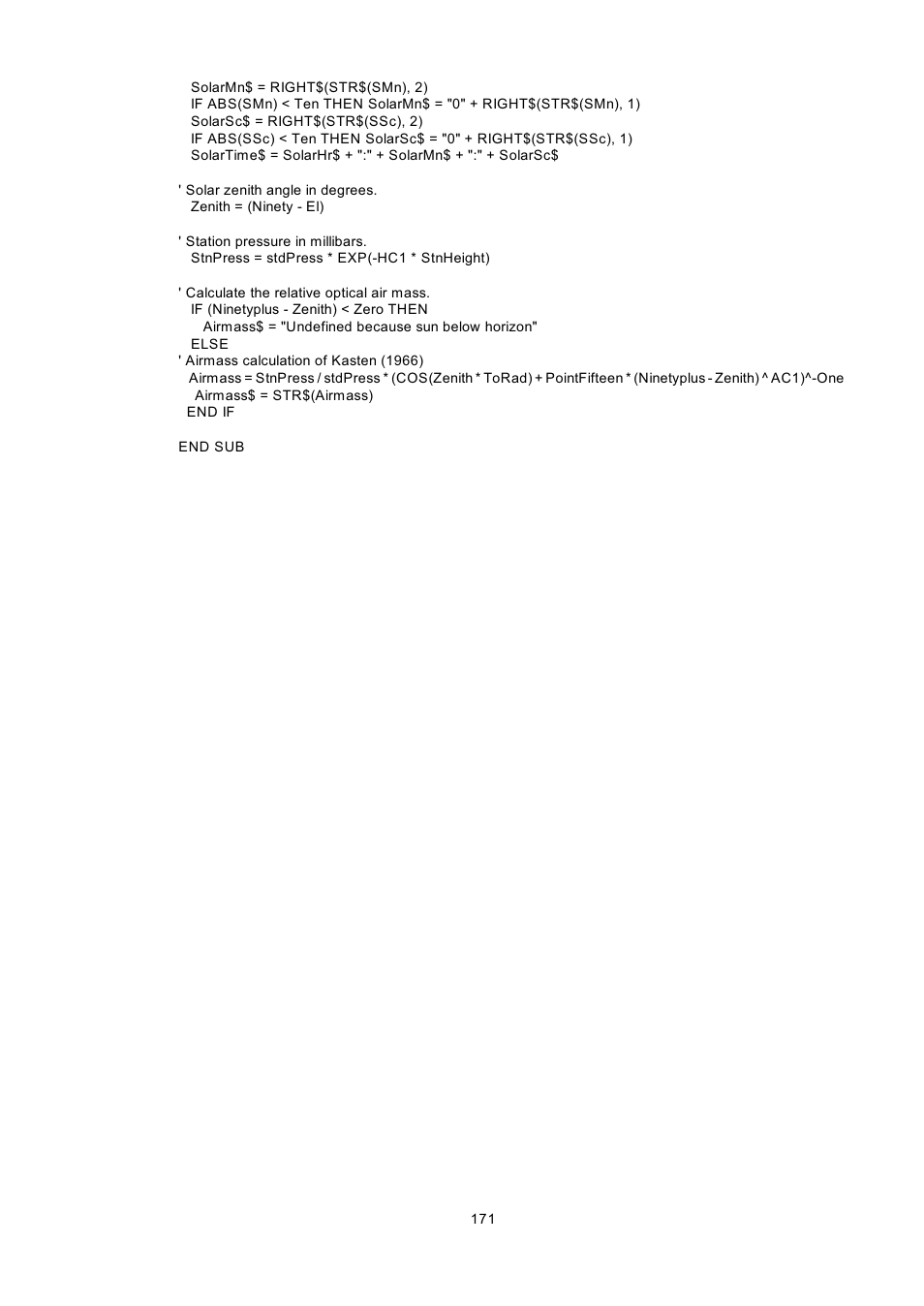 Kipp&Zonen BSRN Scientific Solar Monitoring System User Manual | Page 183 / 188