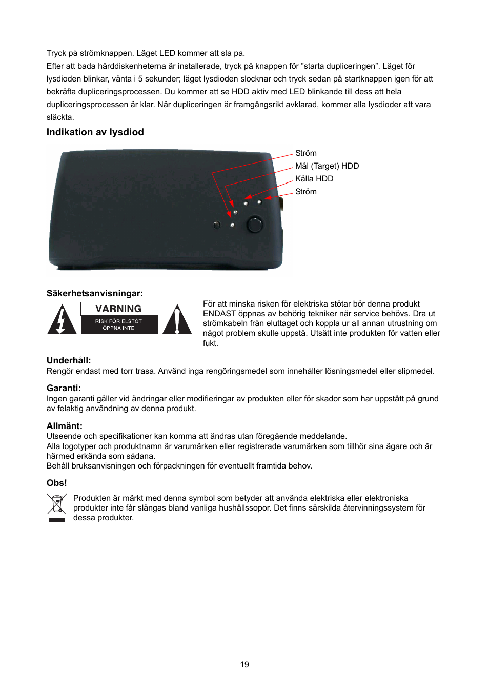 Konig Electronic S-ata HDD copy station User Manual | Page 19 / 30