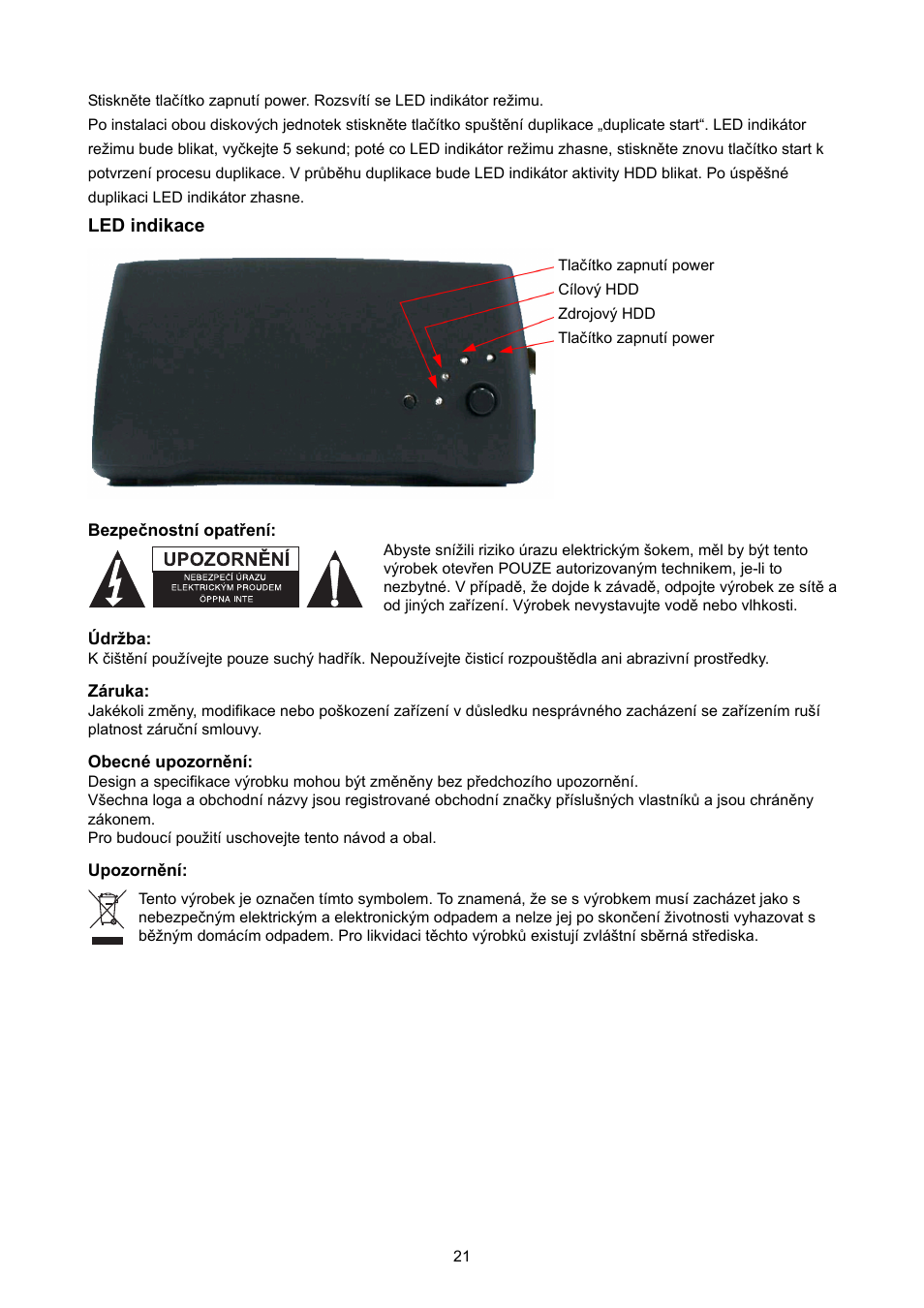 Konig Electronic S-ata HDD copy station User Manual | Page 21 / 30