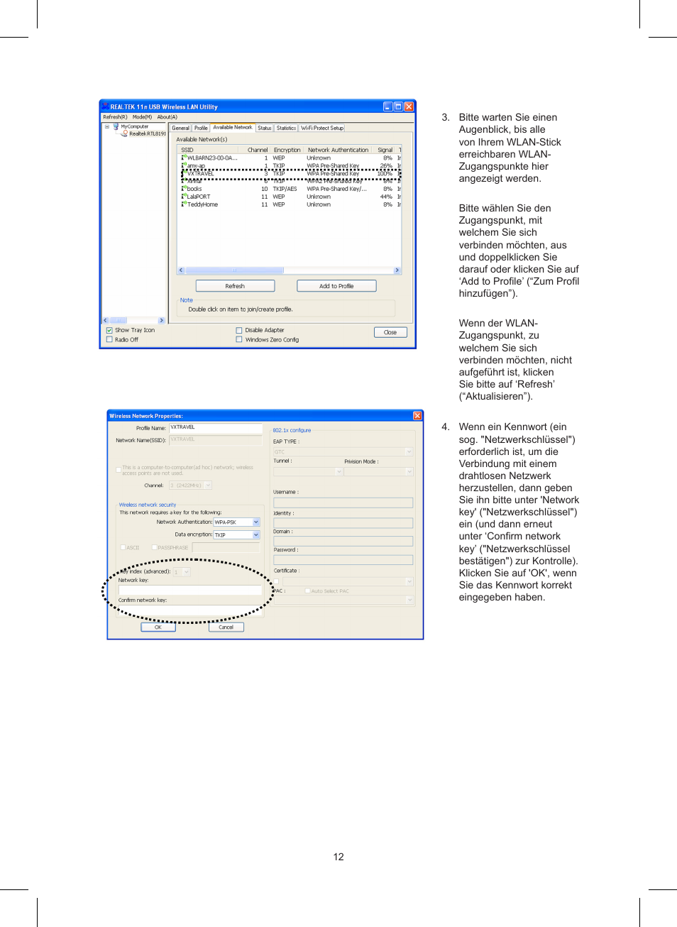Konig Electronic Wireless LAN USB 2.0 dongle 150 Mbps User Manual | Page 12 / 86