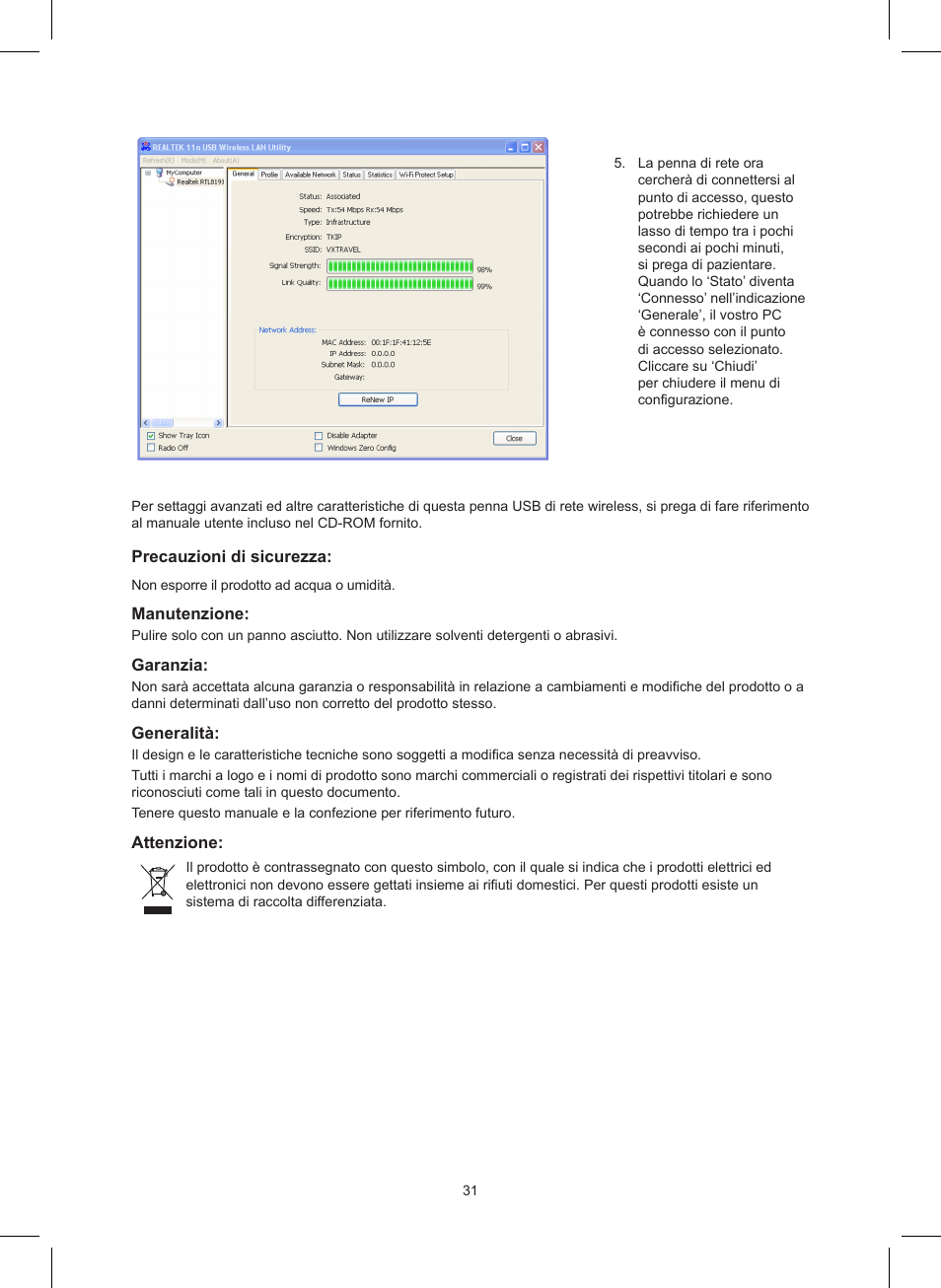 Konig Electronic Wireless LAN USB 2.0 dongle 150 Mbps User Manual | Page 31 / 86