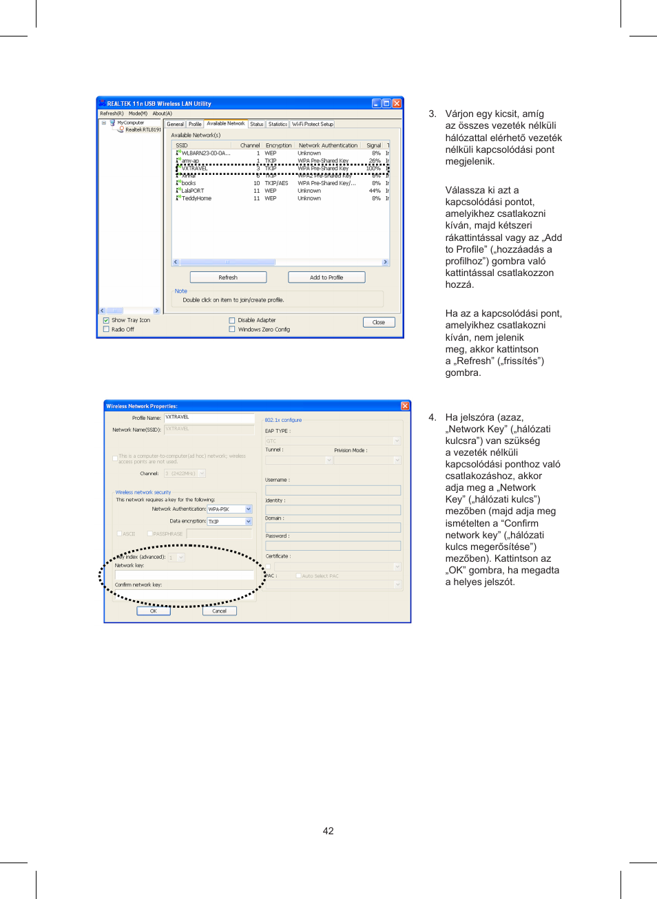 Konig Electronic Wireless LAN USB 2.0 dongle 150 Mbps User Manual | Page 42 / 86
