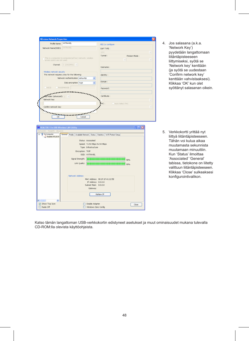 Konig Electronic Wireless LAN USB 2.0 dongle 150 Mbps User Manual | Page 48 / 86