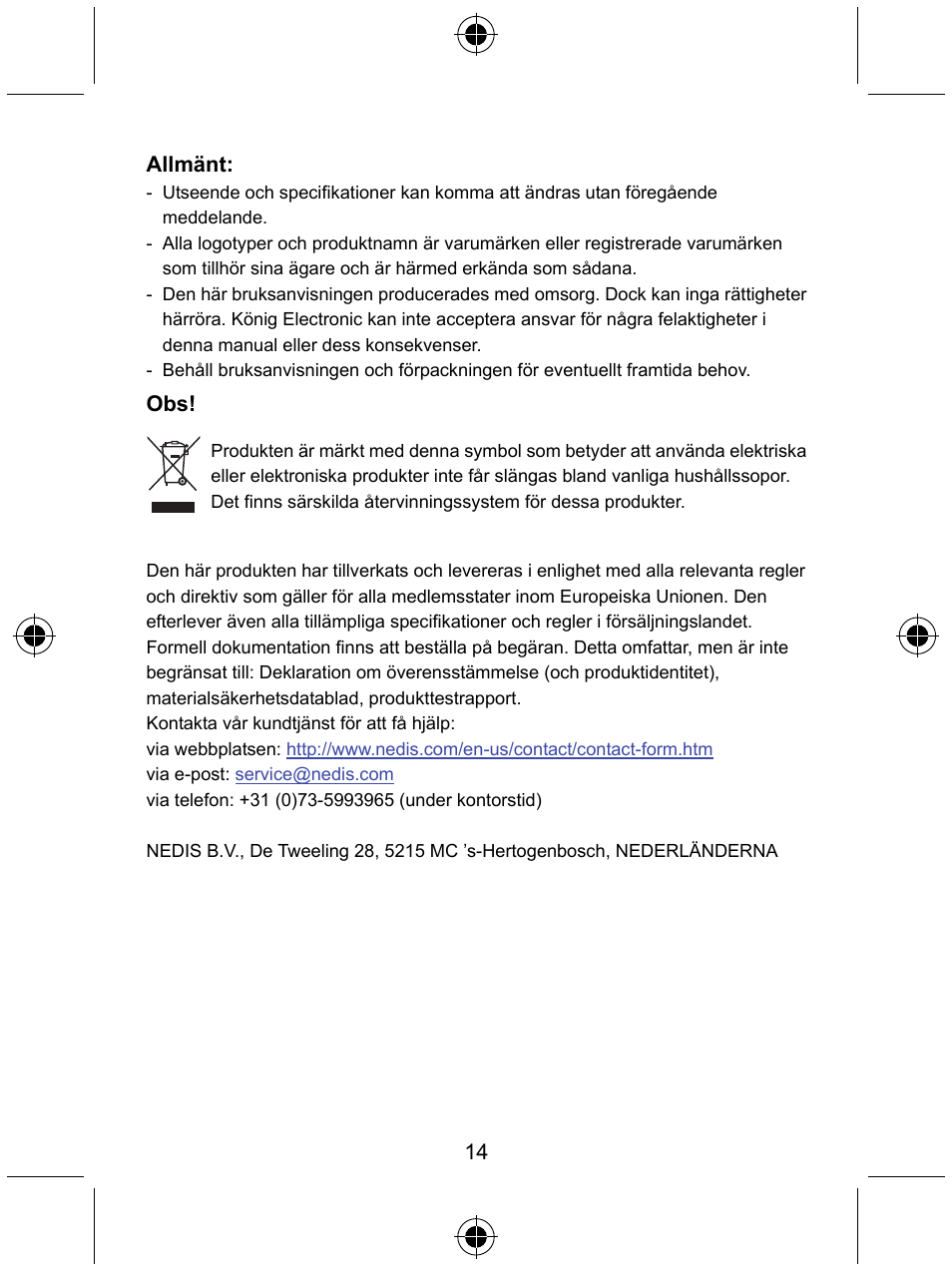 Konig Electronic Micro Bluetooth version 4.0 dongle User Manual | Page 14 / 24
